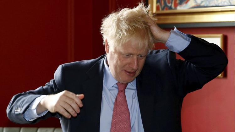 Boris Johnson könnte britischer Premierminister werden, lässt bis dahin aber kein Fettnäpfchen aus. Foto: dpa/Henry Nicholls/Pool Reuters/AP