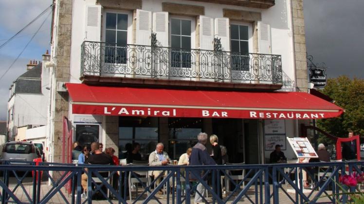 Die "zweite Heimat" von Kommissar Dupin: Das Restaurant des Hotels L'Amiral in Concarneau. Foto: Pictures alliance/dpa