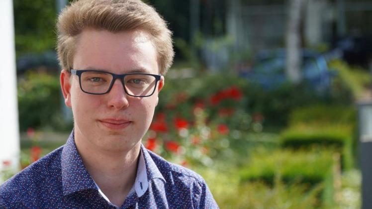 Hat große Ziele: Der 19-jährige Joshua Schomakers aus Lohne möchte Bundesvorsitzender der SPD werden. Foto: Henrik Hille