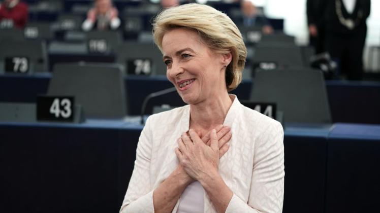 Die knappe Wahl Ursula von der Leyens an die EU-Spitze hat gezeigt: Die Fraktionen im EU-Parlament sind tief gespalten. Foto: dpa/Michael Kappeler