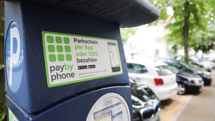 Zone mit Parkschein in der Schillerstraße. Foto: Michael Gründel