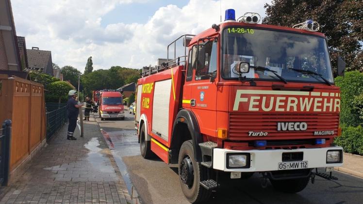 In der Stettiner Straße musste die Feuerwehr am Freitag einen kleinen Brand löschen. Foto: NWM-TV