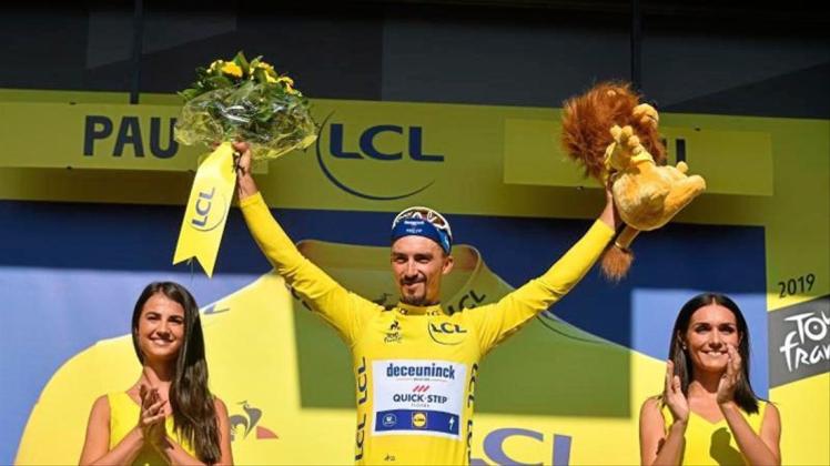 Julian Alaphilippe ist der Spitzenreiter der Tour de France. 