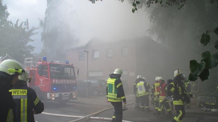300.000 Euro Schaden sind laut Polizei bei dem Feuer in Ganderkesee entstanden. Foto: Günther Richter