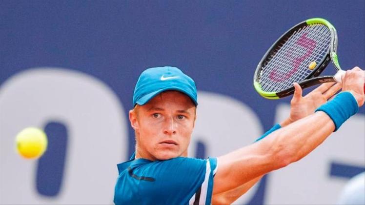 Talent Rudolf Molleker hat beim Tennisturnier in Hamburg das Achtelfinale erreicht. 