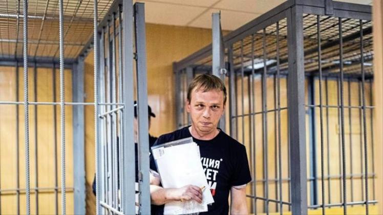 Iwan Golunow war in der vergangenen Woche wegen eines mutmaßlichen Drogendelikts festgenommen worden. 