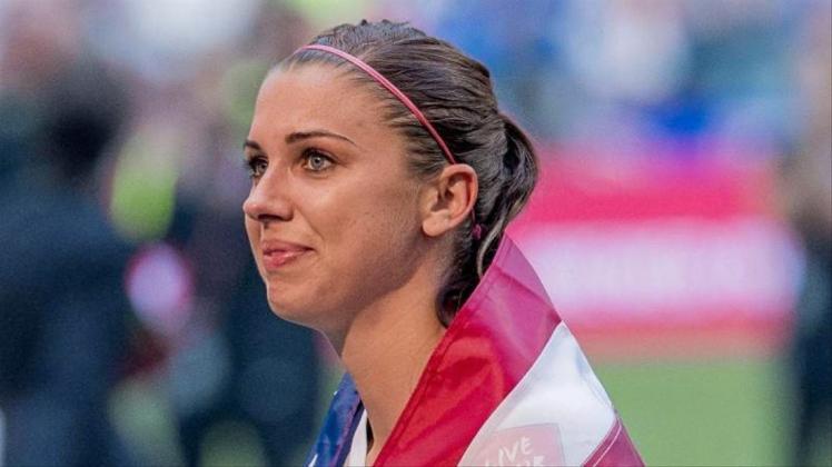 Alex Morgan erzielte beim 13:0 der US-Frauen gegen Thailand fünf Tore. Foto (Archiv): Bob Frid/EPA 
