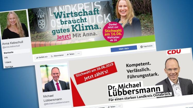 Nicht authentisch genug: Das ist die Einschätzung eines Osnabrücker Werbeexperten zu den Facebook-Auftritten von Michael Lübbersmann und Anna Kebschull. Screenhot: NOZ/Sascha Nabrotzky