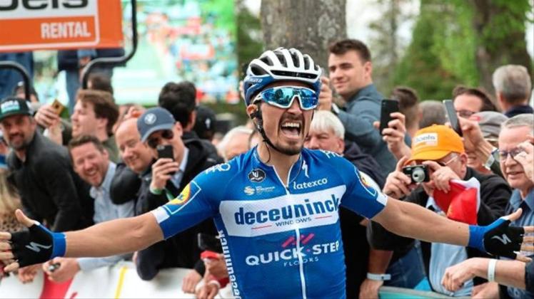 Julian Alaphilippe gewann die längste Etappe des diesjährigen Critérium du Dauphiné. 