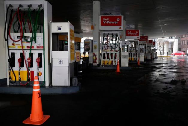 Tankstellen wurden geschlossen. Foto: AFP/ALEJANDRO PAGNI
