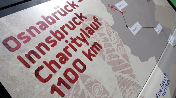1100 Kilometer liegen vor den Teilnehmern des Benefizlauf von Osnabrück nach Insbruck. Foto: Hermann Pentermann