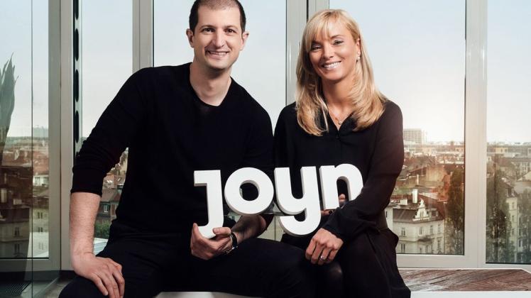 Die Geschäftsführung von Joyn: Alexandar Vassilev und Katja Hofem. Foto: Joyn/Julian Essink / 7TV Joint Venture GmbH