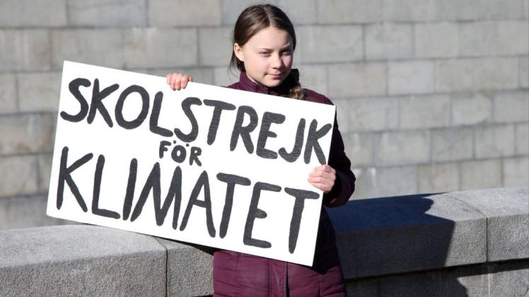 Greta Thunberg führt ihren Schulstreik fürs Klima auch in den Sommerferien fort.