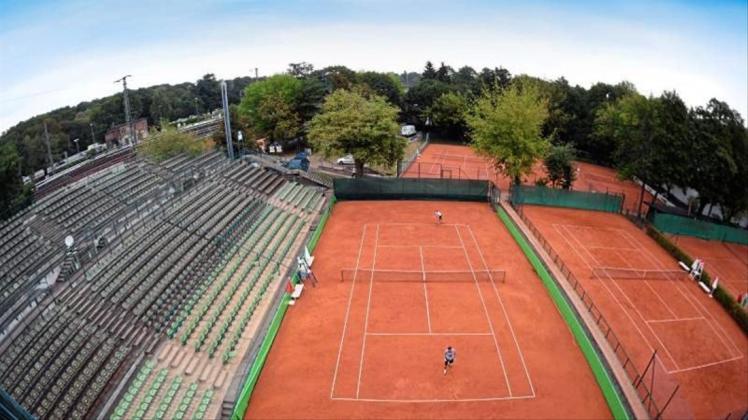 Im Steffi-Graf-Stadion des Lawn Tennis Turnierclub Rot-Weiß LTTC wird derzeit auf Sand gespielt. 