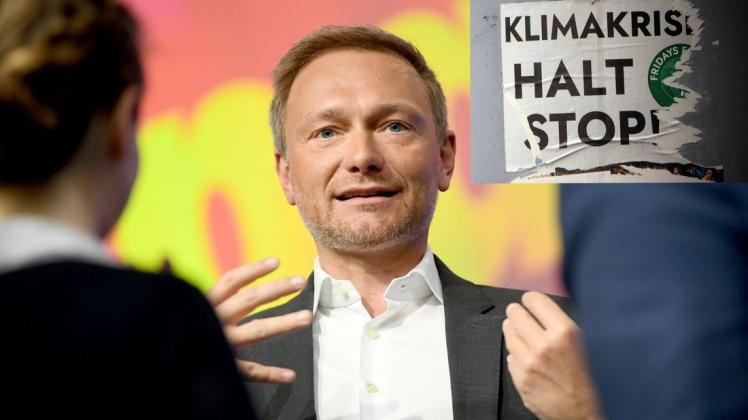 FDP-Chef Christian Lindner ist ein Kritiker der Klimabewegung "Fridays for Future". dpa/Britta Pedersen/imago images/Ralph Peters
