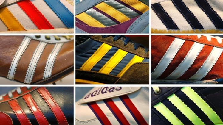 Die drei Adidas-Streifen sind seit 1949 eine Marke. Foto: dpa/Daniel Karmann