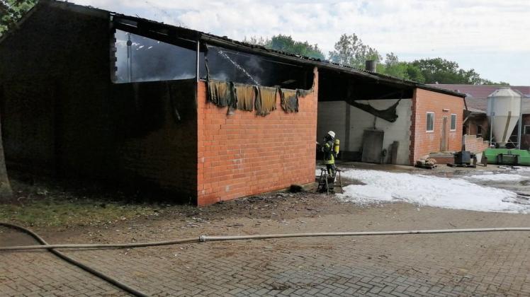 Am Mittwochvormittag ist in Lengerich ein Feuer in einer landwirtschaftlichen Scheune ausgebrochen. 