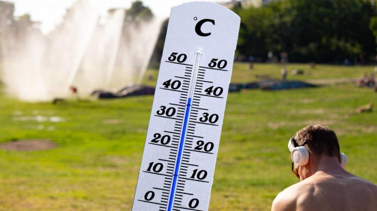 Schon ab Montag sollen die Thermometer laut DWD regelmäßig die 30-Grad-Marke knacken. Zur Mitte der Woche werden in Teilen Deutschlands Werte von bis zu 38 oder sogar 40 Grad erreicht. Foto: imago images / A. Friedrichs / MIS