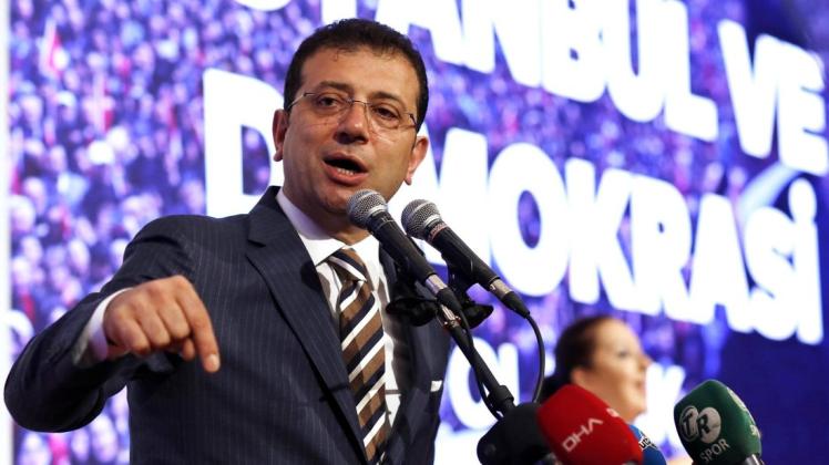 Ekrem Imamoglu gewinnt die Bürgermeisterwahl in Istanbul. Foto: dpa/Burhan Ozbilici