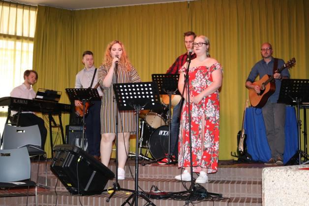Die Gruppe "Pop-Mosaik" der BBS-Lingen sorgte für die musikalische Umrahmung.Foto: Johannes Franke