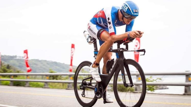 Michael Raelert auf dem Weg zum sechsten Platz beim Ironman 70.3 im April auf Taiwan