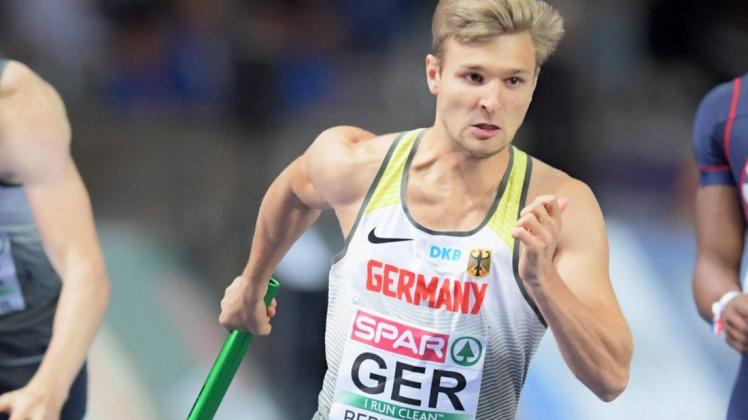 Langsprinter Fabian Dammermann von der LG Osnabrück ist für die U23-Europameisterschaft nominiert worden. Foto: imago images/Chai v.d. Laage