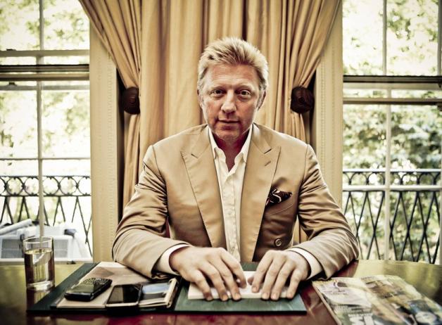 Boris Becker in seinem Büro in London. Boris Becker in seinem Büro in London.