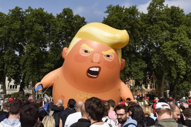 Auch ein Trump-Baby wird in London erwartet. Foto: Imago Images/Stephen Chung
