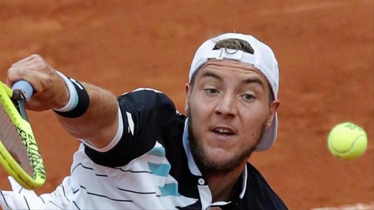 Jan-Lennard Struff war gegen Novak Djokovic quasi chancenlos. 