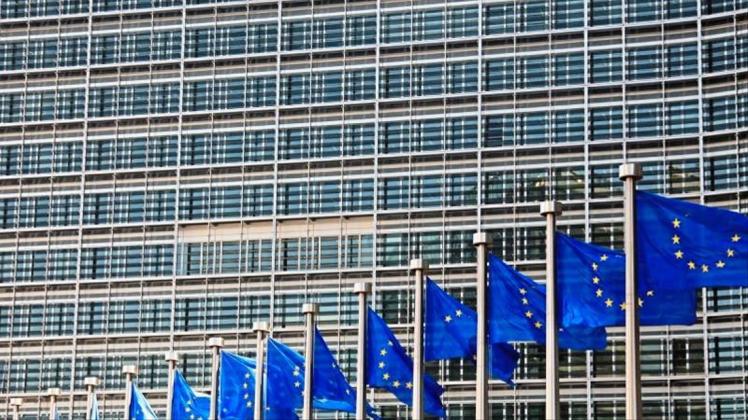 Die Europäische Kommission in Brüssel. 