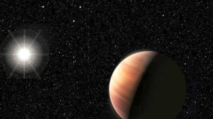 Exoplaneten sind Planeten außerhalb unseres Sonnensystems - sie kreisen also nicht um unsere Sonne, sondern um einen anderen Stern (l). Bild: Benassi/European Southern Observatory 
