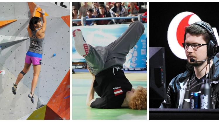 Neue Sportarten stehen im Fokus der Olympischen Spiele. Collage: Imago/Hartenfelser/GEPA Pictures/Hartenfelser