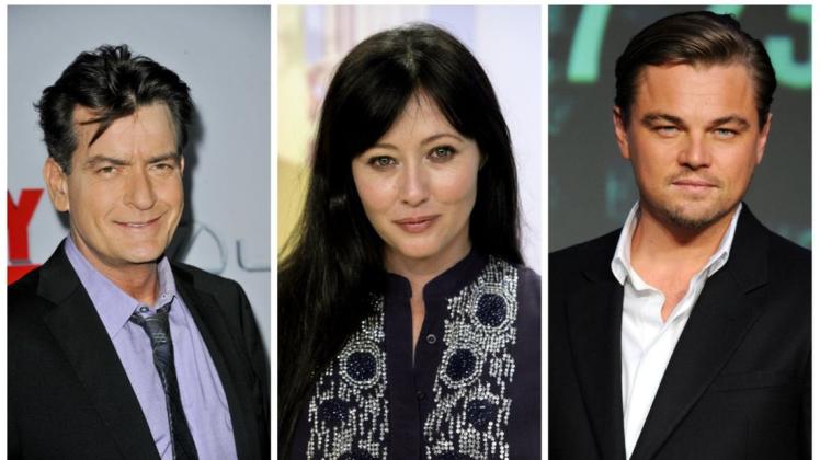 dc3ccd454816e53a7ac08c76caad31b4.jpeg Die Schauspieler-Kollegen Charlie Sheen, Shannen Soherty und Leonado DiCaprio trauen um Luke Perry. Foto: dpa/Apega/Thomas Schulze/Everett Kennedy Brown