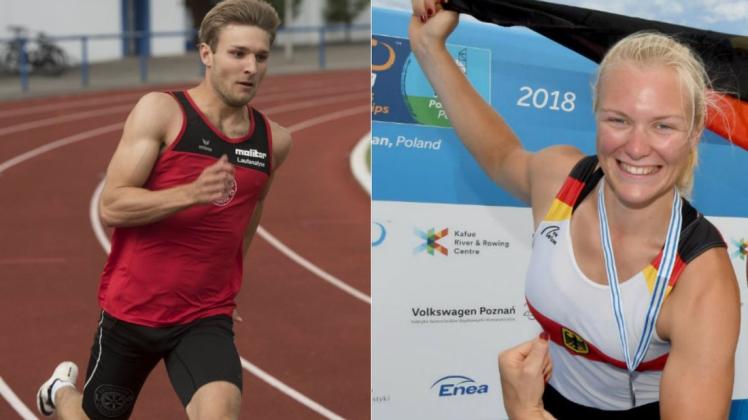 Fabian Dammermann und Pia Greiten aus Osnabrück gehören zu den Spitzensportlern in ihrer Disziplin. Collage: Lewandowski/DRV/Seyb
