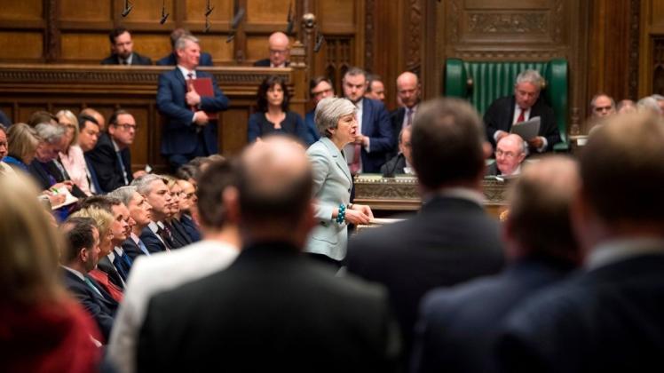 Premierministerin Theresa May sieht noch immer keine Mehrheit für ihren Brexit-Deal. Foto: AFP/MARK DUFFY