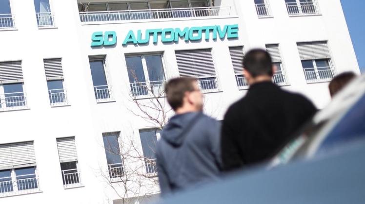 Die Geschäftszentrale der SD Automotive GmbH in Georgsmarienhütte. Die Stimmung nach der Mitarbeiterversammlung war gedrückt. Foto: Michael Gründel