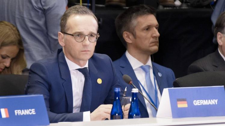 Außenminister Heiko Maas (SPD), bei der Arbeitssitzung des Nordatlantikrats. Außenminister Heiko Maas (SPD), bei der Arbeitssitzung des Nordatlantikrats.