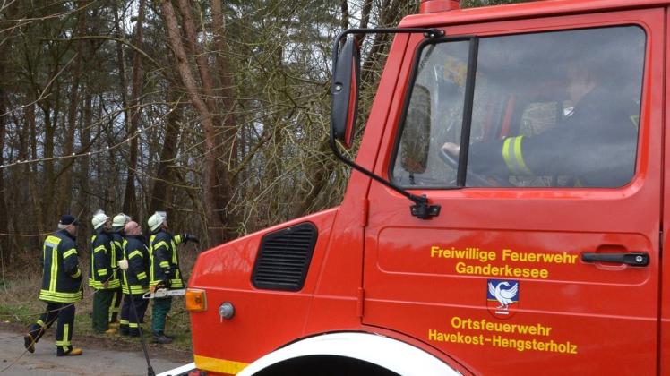 Auch die Feuerwehr Havekost-Hengsterholz war im Einsatz.  Symbolfoto: THorsten Konkel