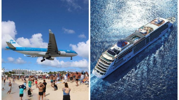 Beim Thema Urlaub setzen die Deutschen noch immer aufs Flugzeug und auch die Kreuzfahrtbranche boomt. Foto: imago images/Eibner/dpa/Hapag-Lloyd Cruises