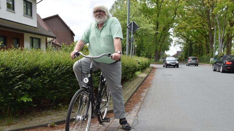 Volker Schulz-Berendt fordert deutliche Abgrenzungen zwischen Rad- und Autofahrern. Foto: Biljana Neloska