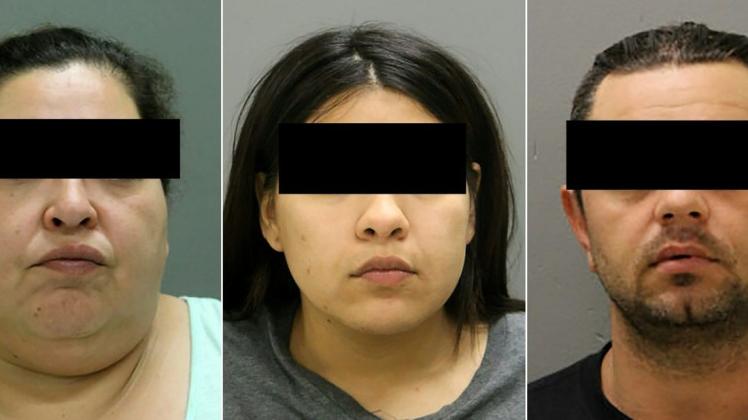 Diese brutales Trio aus Mutter, Tochter und Freund der Mutter soll eine Hochschwangere ermordet haben. Foto: AFP/ Chicago Police Department
