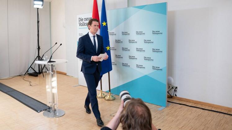 Österreichs Regierungschef Sebastian Kurz forderte zunächst die Entlassung des Innenministers Kickl (FPÖ), danach kam es zum Koalitionsbruch. Foto: imago images / Eibner Europa