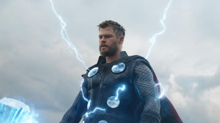 Chris Hemsworth als Thor in einer Szene des Films "Avengers: Endgame". Der Superhelden-Film "Avengers: Endgame" ist seit dem Wochenende der weltweit erfolgreichste Film der Kinogeschichte. Foto: dpa
