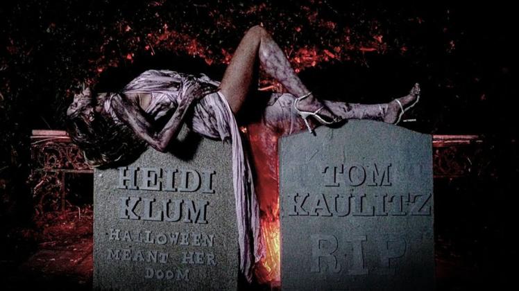 Das deutsche Fotomodel Heidi Klum feiert den amerikanischen Brauch Halloween zu gerne.
