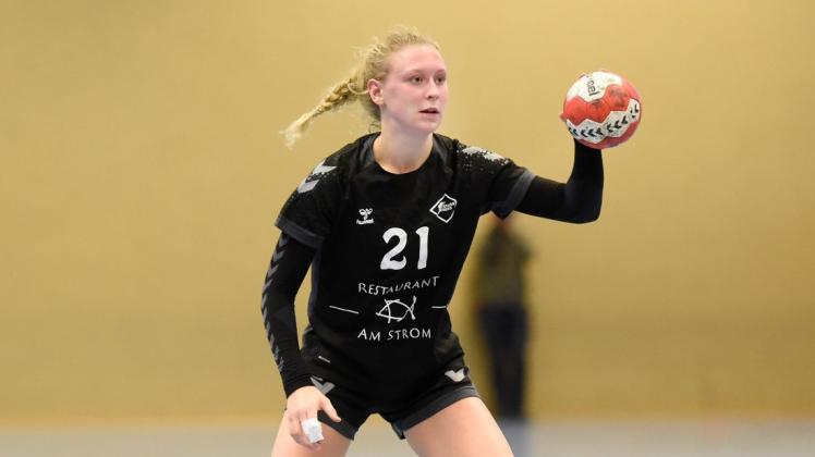 Lena Heinze vom SV Eintracht steuerte sieben Treffer zum 34:17 in Neukloster bei.