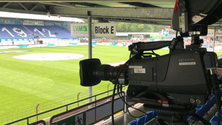 Nicht in der Hänsch-Arena (unser Foto), sondern im traditionsreichen Dortmunder Stadion Rote Erde werden die Kameras aufgebaut werden. Foto: Dieter Kremer