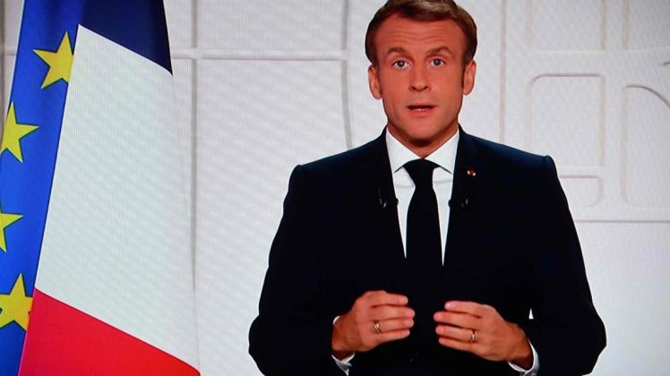 Frankreichs Präsident Macron kündigte im Fernsehen den Bau neuer Atomkraftwerke an.