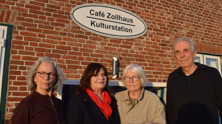 Die neue Crew des Vereins Kulturstation Zollhäuser mit Christine Schoefer, Ingalies K. Friebel, Thurid Pörksen sowie Armin Wulf (von links).