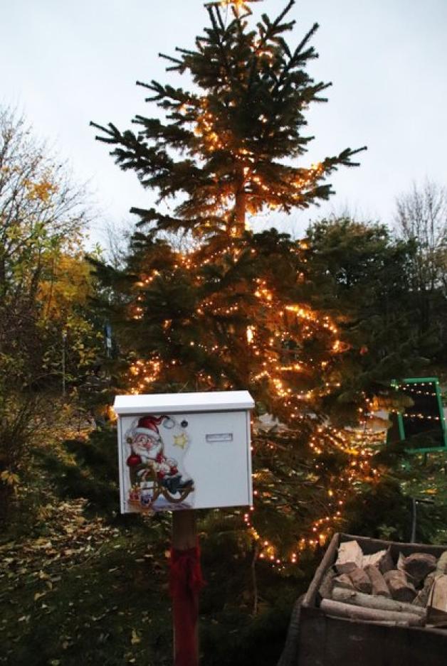 In diesen Briefkasten vor der Koreatanne vor dem Gemeindezentrum dürfen die Kinder ihre Wünsche an den Weihnachtsmann stecken. Sie werden auch garantiert beantwortet. In diesen Briefkasten vor der Koreatanne vor dem Gemeindezentrum dürfen die Kinder ihre Wünsche an den Weihnachtsmann stecken. Sie werden auch garantiert beantwortet.
