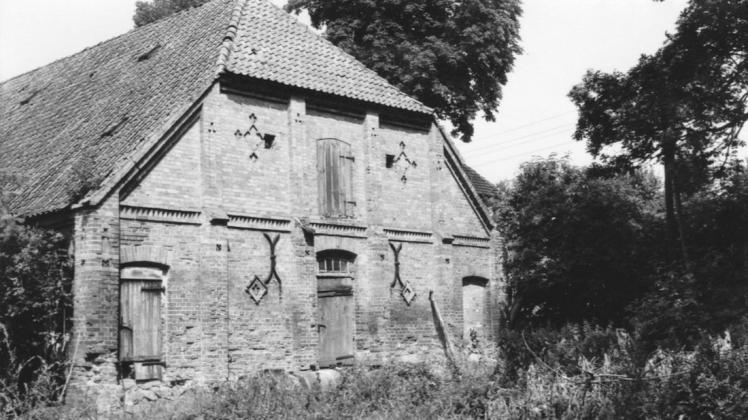Der ehemalige Schweinestall in Althof wurde 1974 abgerissen.